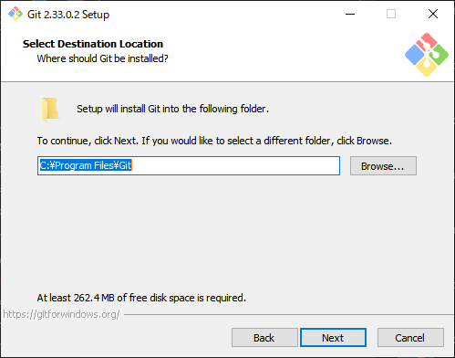 Gitのインストール画面2